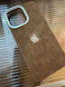 米向秋冬美拉德棕色翻毛皮iphone17promax手機殼蘋(píng)果17promax手機殼16Pro感15大孔14絨皮13手機套防摔 電鍍大孔-卡其色翻毛皮+logo 蘋(píng)果17pro Max 曬單實(shí)拍圖