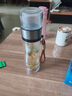 GERTHRON德國品牌玻璃杯泡茶杯茶水分離高端杯男過(guò)濾獨立茶倉雙層男士水杯 鋼本色300ml 杯套杯刷 曬單實(shí)拍圖