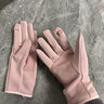 TLXT跑步手套秋冬保暖戶(hù)外滑雪運動(dòng)手套內膽女士騎行抓絨防寒露指觸屏 櫻花粉【加絨保暖 防風(fēng)防水】 曬單實(shí)拍圖