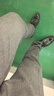 SIDISEN西褲男修身灰色西服褲商務(wù)休閑直筒正裝男士上班秋冬季潮流西裝褲 中灰色（秋冬款-平紋） 34 碼（適合155-165斤） 曬單實(shí)拍圖