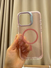 嘉丹納適用蘋(píng)果16手機殼櫻花粉磁吸iphone16promax鏡框支架15pro閃粉透明亞克力16pm高級感女新款輕奢 閃粉支架款【櫻花粉】 iPhone 16 Pro Max 曬單實(shí)拍圖
