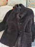 初棉【悠然暖意】初棉全羊毛皮毛一體外套女25秋冬松弛感一手長(cháng)毛呢 西梅紫 L 曬單實(shí)拍圖