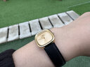 丹尼爾惠靈頓（DanielWellington）【徐如藍同款】DW摩方系列小方表皮帶女士手表歐美腕表送女友禮物 典雅金小方表 曬單實(shí)拍圖