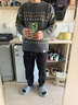 大嘴猴（paul frank）美式潮牌毛衣男士秋冬季新款寬松彈力高街針織衫男裝保暖潮流上衣 9302灰色【官方正品】 2XL 【建議170-190斤】 曬單實(shí)拍圖