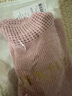 金菊特價(jià)100%山羊絨金銀絲亮片提花半高領(lǐng)打底毛衣女羊絨衫 粉色 L  曬單實(shí)拍圖