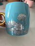 永豐源（auratic）水墨牡丹 辦公室喝水杯子陶瓷馬克杯 380ml創(chuàng  )意杯子泡茶杯 380ml 曬單實(shí)拍圖