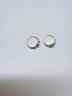 戚小米純999足銀養耳洞耳環(huán)女耳釘2025新款耳圈睡覺(jué)免摘耳骨釘耳飾 999銀單顆圓珠款耳環(huán)（兩只價(jià)） 曬單實(shí)拍圖