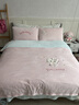 浪莎（LangSha）少女心KT貓牛奶絨四件套秋冬加厚保暖學(xué)生宿舍單人床單被套三件套 桃粉芝士黃【親膚牛奶絨 不掉毛防靜電】 1.8m 床單款 四件套-被套200*230 曬單實(shí)拍圖
