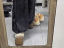 棉致加絨加厚羊羔絨休閑闊腿花苞糯米褲子女秋冬季高腰裙褲保暖棉褲 618深灰色【加絨高品質(zhì)】 L 115-130斤 曬單實(shí)拍圖