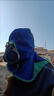 火狐貍藍色焊工防燙帽子風(fēng)帽男女防塵帽披肩電焊防護頭套焊工防護 藍色均碼1個(gè) 曬單實(shí)拍圖