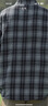 MMOPTOP日系復古長(cháng)袖格子襯衫男士春秋季潮流寬松休閑外套6062 黑色 XL 曬單實(shí)拍圖