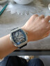 布加迪（BONEST GATTI）龍馬本命年手表男士德國機械手表浮雕霸氣商務(wù)腕表生日禮物男友 BG5605 銀龍【鑲鉆特別版】 曬單實(shí)拍圖