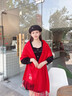 境潤紅色圍巾定制印logo企業(yè)年會(huì )慶典同學(xué)聚會(huì )婚宴喜宴中國紅羊絨圍脖 【JSH-金標大紅圍巾】紅色 均碼 曬單實(shí)拍圖