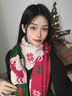 CHALL KITTY圍巾女秋冬季小鹿保暖圍脖午休護頸三八女神節生日禮物送女友老婆 雪花麋鹿-生日圣誕節禮物高檔實(shí)用送女生老婆 曬單實(shí)拍圖