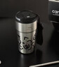 高顏值輕奢咖啡杯316不銹鋼內底保溫杯雙層帶提繩隨手杯禮品水杯 萌怪派對500ML 曬單實(shí)拍圖