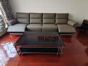 顧家家居（KUKA）京東家具極簡(jiǎn)風(fēng)零靠墻頭層牛皮電動(dòng)功能沙發(fā)【杏仁咖】4人位2電動(dòng) 曬單實(shí)拍圖