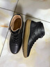 森達休閑靴女款冬季新款商場(chǎng)同款舒適平底短皮靴4CFX3DD4 黑色 38 曬單實(shí)拍圖
