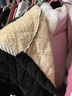 普賓迪四川省省服 家居棉服冬季工作服加絨厚罩衣保暖女外套圍裙廚房長(cháng) 新款/黑色連帽(三層超厚加絨款)小碼(90-120 曬單實(shí)拍圖