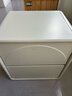 維莎全實(shí)木床頭柜臥室法式奶油風(fēng)收納柜簡(jiǎn)約小戶(hù)型白色床邊置物柜 0.45m床頭柜（450*350*470mm） 曬單實(shí)拍圖