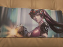守望先鋒鼠標墊Overwatch超大電腦鍵盤(pán)桌墊源氏OW電競游戲周邊DVA 玫紅色 10 700x300mm 4mm 曬單實(shí)拍圖