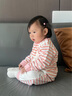 馬卡樂(lè )【孕媽有禮】嬰幼兒童春季純棉連體衣爬服休閑睡衣哈衣 粉色 90cm 曬單實(shí)拍圖