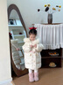 G.duck小黃鴨童裝女童羽絨服2024新款洋氣冬季女寶寶加厚中長(cháng)款兒童冬裝 淺黃色2569 100 建議2~3歲【 90-100cm】cm 曬單實(shí)拍圖