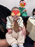 乖奇熊秋冬季男寶寶保暖毛衣假兩件連體衣嬰幼兒紳士風(fēng)長(cháng)袖哈衣爬服外出 曬單實(shí)拍圖