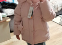 波司登（BOSIDENG）25新款羽絨服女童5A抗菌絨90絨大耳兔星星掛墜保暖外套T250246322 甜酷粉1842 130 /64 約115-130cm 26kg 曬單實(shí)拍圖