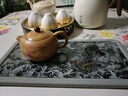 來(lái)尊景德鎮茶盤(pán)老陶泥墨龍出海陶瓷干泡盤(pán)家用長(cháng)方型托盤(pán)簡(jiǎn)易茶臺新款 老陶泥【墨龍出?！扛膳荼P(pán)簡(jiǎn)裝 曬單實(shí)拍圖
