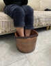 煦凜【德國】泡腳桶木桶過(guò)小腿家用保溫實(shí)木足浴盆熏蒸泡加厚成人兒童洗腳按摩 【正宗老齡木】咖色25CM高（不帶蓋子） - 曬單實(shí)拍圖