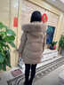 skingcond媽媽冬裝服2024新款中老年人女冬季加厚中長(cháng)款外套羽絨服女 咖色 XL 建議105斤以?xún)?曬單實(shí)拍圖