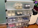 聽(tīng)見(jiàn)時(shí)光鞋架門(mén)口多層家用鞋子收納架寢室出租屋鞋架防塵加大五層黑色76 曬單實(shí)拍圖