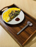 嘉萊琛中式茶盤(pán)托盤(pán)木質(zhì)帶提手家用客廳收納盤(pán)長(cháng)方形茶盤(pán)餐廳簡(jiǎn)約水杯盤(pán) 茶盤(pán)長(cháng)方彎耳托盤(pán)【帶提手30*20*5】 曬單實(shí)拍圖