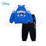 迪士尼（Disney）童裝男童衛衣套裝米奇卡通純棉長(cháng)袖套裝春新品 彩藍 120 曬單實(shí)拍圖