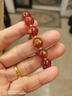 施華索尼亞馬年生肖天然紅瑪瑙水晶男女士手串吉祥佩戴物護身符飾品 【生肖虎】 珠子16mm 曬單實(shí)拍圖