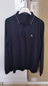 夢(mèng)特嬌（MONTAGUT）含桑蠶絲透氣珠地棉男士Polo衫長(cháng)袖25春秋款商務(wù)刺繡T恤 藏青 L 曬單實(shí)拍圖