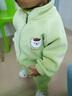 迪士尼（Disney）寶寶秋冬季薄絨套裝1-3歲男童女童嬰兒冬裝加絨外套兩件套2春秋裝 小孩子穿的衣服品牌童裝-綠色 小孩子穿的衣服品牌童裝-90cm 曬單實(shí)拍圖