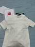 名創(chuàng  )優(yōu)品（MINISO）2件裝短袖t恤男夏季純白色重磅純棉寬松半袖男生百搭休閑大碼體恤 【2件裝】白色(空白)+淺米(空白) 2XL 185 (體重160-180斤) 曬單實(shí)拍圖