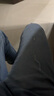 卡賓【涼感】薄款小腳牛仔褲男士25夏新破洞修身彈力休閑褲 曬單實(shí)拍圖