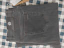 柒牌【含羊毛】高彈牛仔褲冬季內磨毛直通修身潮流長(cháng)褲子 炭灰 35 曬單實(shí)拍圖
