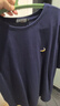 鱷魚(yú)恤（CROCODILE）夏季男士休閑多色基礎款圓領(lǐng)T恤棉質(zhì)透氣短袖T恤衫男順豐BA-53401 095藏青 3XL 曬單實(shí)拍圖