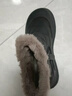軟皮平底雪地靴女2025新款冬季加絨防滑短靴東北大棉加厚保暖棉靴 黑色 37 曬單實(shí)拍圖