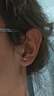 CEENIUF136醫用鈦合金耳釘耳骨釘養耳洞植入級免摘防過(guò)敏內螺旋女友耳飾 5mm皓石【一對裝】 桿長(cháng)8mm桿粗1.2mm 曬單實(shí)拍圖