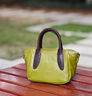 塔馳密司（touchmiss）法國TOUCH MISS小眾設計覆古貝殼包女新款通勤百搭單肩手提斜挎包 牛油果綠 曬單實(shí)拍圖