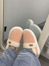 樸西全包跟棉鞋女秋冬季居家室內保暖加絨外穿孕婦月子鞋防滑棉拖鞋女 蜜桃粉 38 【38-39】 曬單實(shí)拍圖