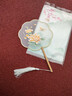 靜閑居團扇刺繡扇子古風(fēng)雙面真絲折扇蘇繡扇中國風(fēng)旗袍舞蹈扇女漢服配飾 雙面刺繡團扇1把【金牡丹】 曬單實(shí)拍圖