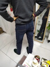 AEMAPE美國蘋(píng)果高檔男士牛仔褲新款修身彈力小腳褲休閑褲子水洗直筒長(cháng)褲 深藍色加絨 加絨 32 腰圍2尺5適合130-140斤左右 曬單實(shí)拍圖