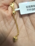 京越隆5G黃金肖邦鏈百搭素鏈細鏈足金999萬(wàn)能鏈可調節女新款項鏈鎖骨鏈 黃金肖邦鏈約5.6克1.6毫米粗45cm 克重多退少補【龍蝦扣M扣隨機 】 曬單實(shí)拍圖