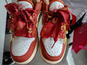 百麗香奈（BAILIXIANGNAI）AJ婚鞋紅色新娘鞋結婚鞋本命年禾秀服婚紗兩穿女鞋情侶款運動(dòng)板鞋 鴛鴦璧合【送喜盒+流蘇配飾】 38 曬單實(shí)拍圖