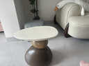 初見(jiàn)沙發(fā)邊幾客廳藝術(shù)小茶幾中古風(fēng)高級感小桌圓桌子原創(chuàng  )可移動(dòng)置物架 【石來(lái)運轉】邊幾 曬單實(shí)拍圖